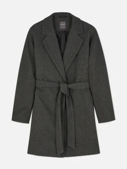 Hot Wickelmantel Mit Gürtel Damen Jacken Und Mäntel