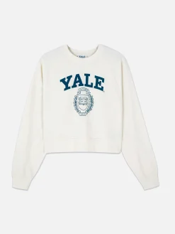 Clearance „Yale“ Sweatshirt Mit Geradem Schnitt Und Grafik Damen Hoodies Und Sweatshirts