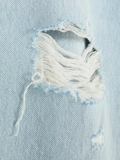 Outlet Zerrissene Denim-Jeans Mit Weitem Bein Kinder Jeans