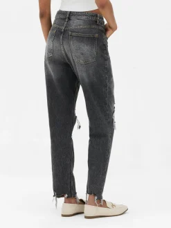 New Zerrissene Mom-Jeans Aus Denim Damen Denim|Jeans