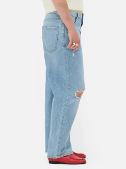 Clearance Zerrissene „Rita Ora“ Dad-Jeans Damen Jeans