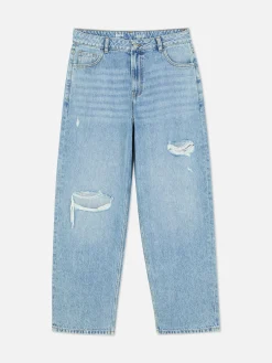 Clearance Zerrissene „Rita Ora“ Dad-Jeans Damen Jeans