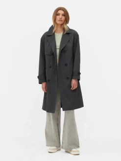 Zweireihiger Trenchcoat Mit Gürtel Damen Jacken Und Mäntel