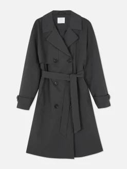 Zweireihiger Trenchcoat Mit Gürtel Damen Jacken Und Mäntel